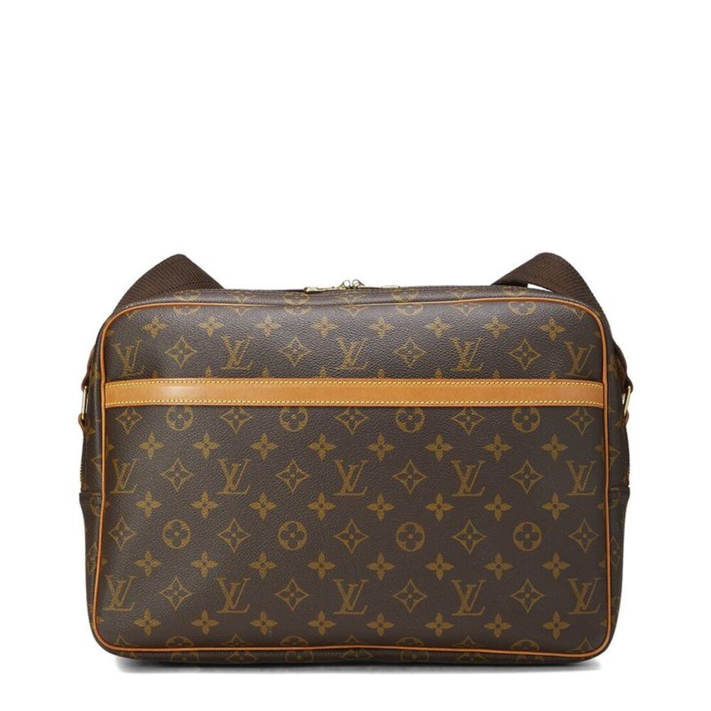 Louis Vuitton Brown Monogram Coated Canvas Reporter Gm (Authentic Pre-Loved)
